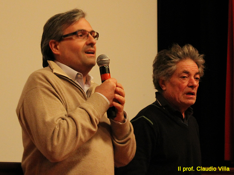 a dx il prof claudio villa